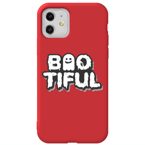 Apple iPhone 11  Baotiful Red Colored Silicone TPU Θήκη