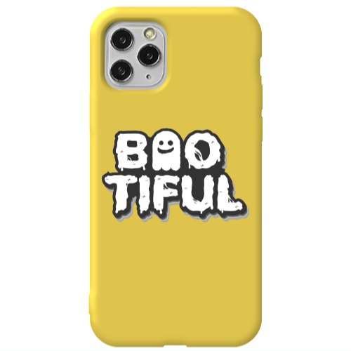 Apple iPhone 11 Pro Baotiful Yellow Colored Silicone TPU Θήκη