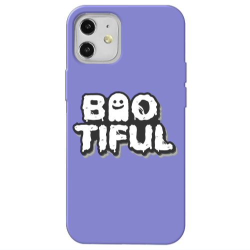 Apple iPhone 12 Baotiful Purple Colored Silicone TPU Θήκη
