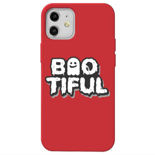 Apple iPhone 12 Baotiful Red Colored Silicone TPU Θήκη