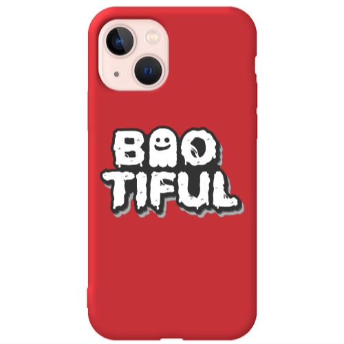 Apple iPhone 13 Baotiful Red Colored Silicone TPU Θήκη