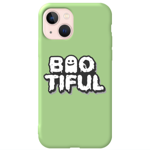 Apple iPhone 13 Baotiful Light Green Colored Silicone TPU Θήκη
