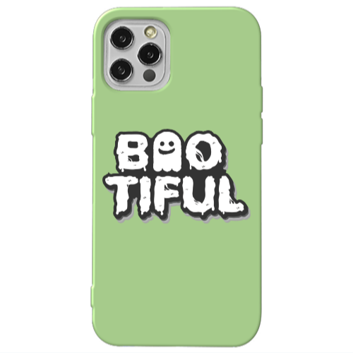 Apple iPhone 12 Pro Baotiful Light Green Colored Silicone TPU Θήκη