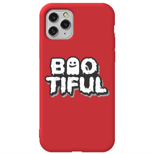 Apple iPhone 11 Pro Max Baotiful Red Colored Silicone TPU Θήκη