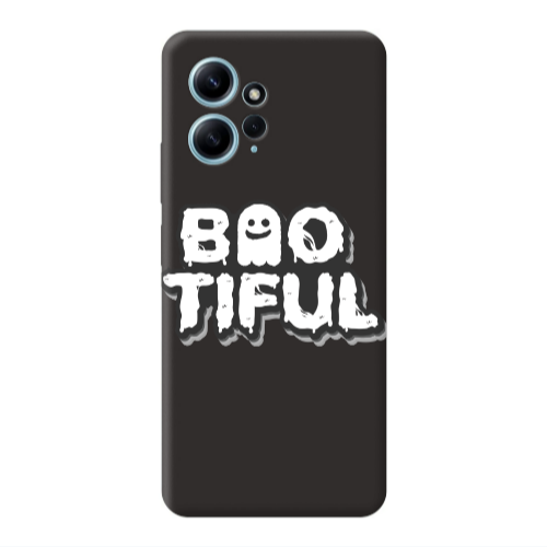 Xiaomi Redmi Note 12 4G Baotiful Black Colored Silicone TPU Θήκη