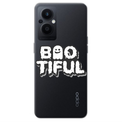 Oppo Reno 7 Lite Baotiful Transparent Silicone TPU Θήκη