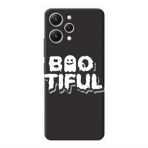Xiaomi Redmi 12 Baotiful Black Colored Silicone TPU Θήκη