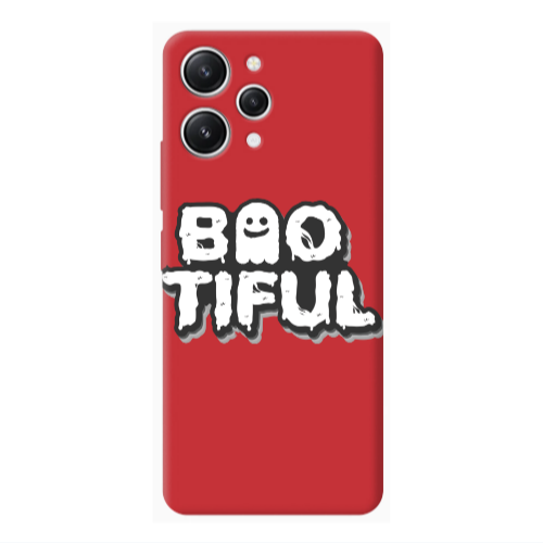 Xiaomi Redmi 12 Baotiful Red Colored Silicone TPU Θήκη