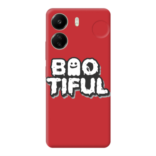 Xiaomi Redmi 13C Baotiful Red Colored Silicone TPU Θήκη