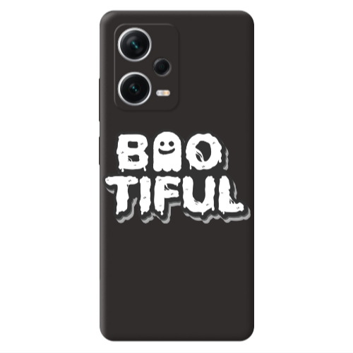 Xiaomi Poco X5 Baotiful Black Colored Silicone TPU Θήκη