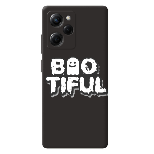 Xiaomi Poco X5 Pro Baotiful Black Colored Silicone TPU Θήκη