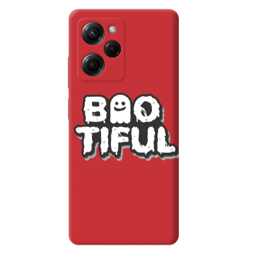 Xiaomi Poco X5 Pro Baotiful Red Colored Silicone TPU Θήκη