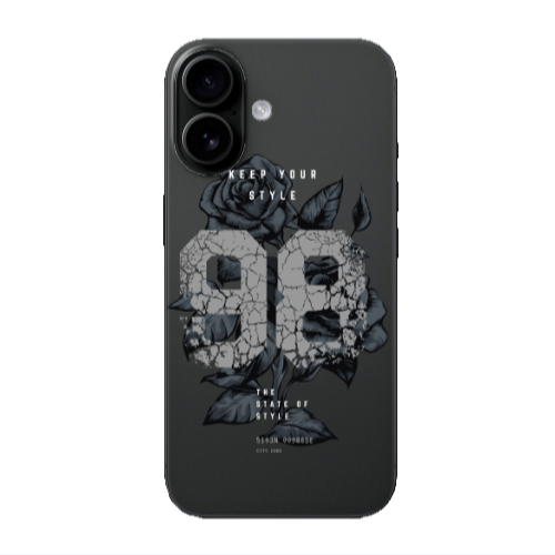 Apple Iphone 16 plus Flower 98 Transparent Silicone TPU Θήκη