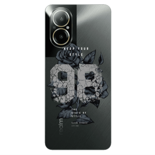 Realme C67 Flower 98 Transparent Silicone TPU Θήκη