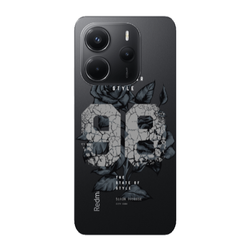 Xiaomi Redmi Note 14 Flower 98 Transparent Silicone TPU Θήκη