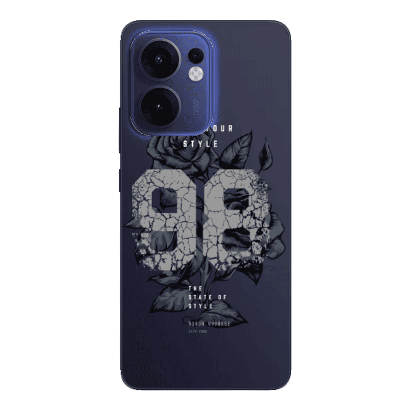 Oppo Reno13 FS Flower 98 Transparent Silicone TPU Θήκη