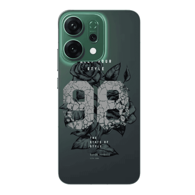 Oppo RENO 14 Flower 98 Transparent Silicone TPU Θήκη