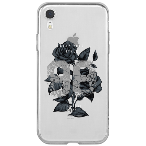 Apple iPhone Xr Flower 98 Transparent Silicone TPU Θήκη