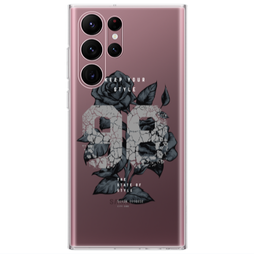 Samsung S22 Ultra Flower 98 Transparent Silicone TPU Θήκη