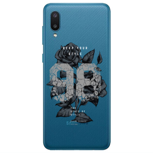 Samsung A02 Flower 98 Transparent Silicone TPU Θήκη