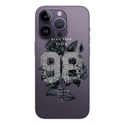 Apple iPhone 14 Pro Max Flower 98 Transparent Silicone TPU Θήκη