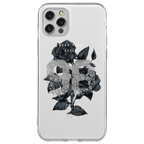 Apple iPhone 12 Pro Flower 98 Transparent Silicone TPU Θήκη