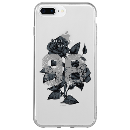 Apple iPhone 7 Plus Flower 98 Transparent Silicone TPU Θήκη
