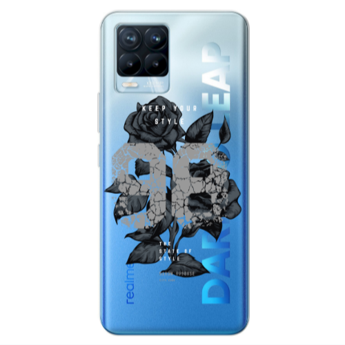 Realme 8 Pro Flower 98 Transparent Silicone TPU Θήκη