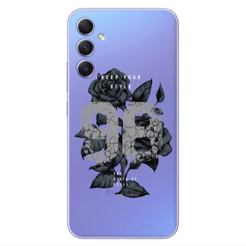 Samsung A34 Flower 98 Transparent Silicone TPU Θήκη