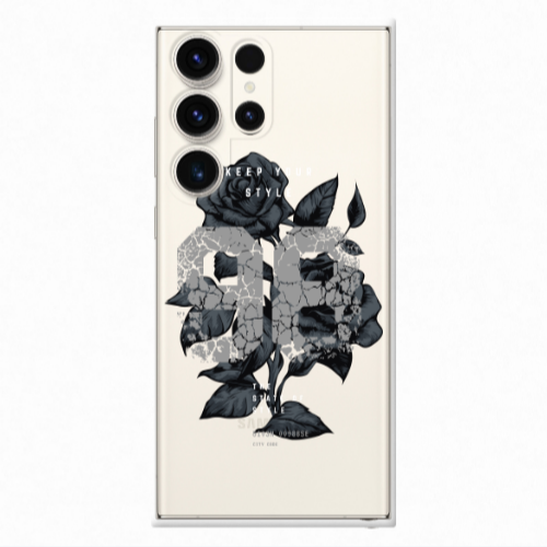 Samsung S23 Ultra Flower 98 Transparent Silicone TPU Θήκη
