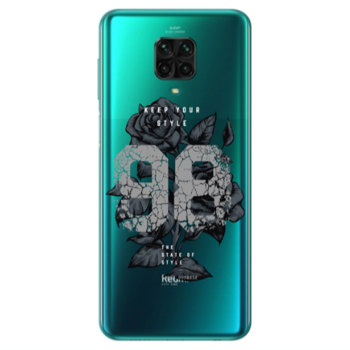 Xiaomi Redmi Note 9S Flower 98 Transparent Silicone TPU Θήκη