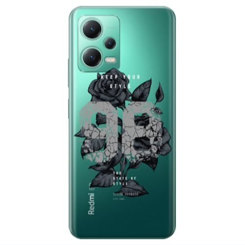 Xiaomi Redmi Note 12 Pro 5G Flower 98 Transparent Silicone TPU Θήκη