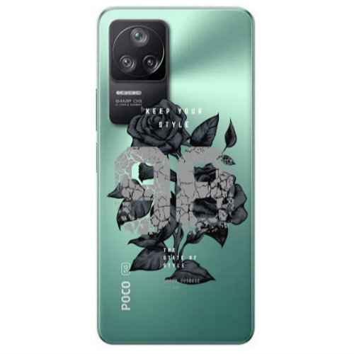 Xiaomi Poco F4 Flower 98 Transparent Silicone TPU Θήκη