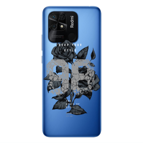 Xiaomi Poco C40 Flower 98 Transparent Silicone TPU Θήκη