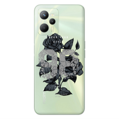 Realme C35 Flower 98 Transparent Silicone TPU Θήκη