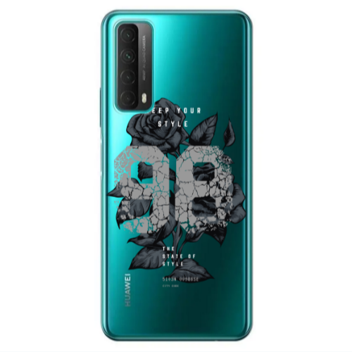 Huawei P Smart 2021 Flower 98 Transparent Silicone TPU Θήκη