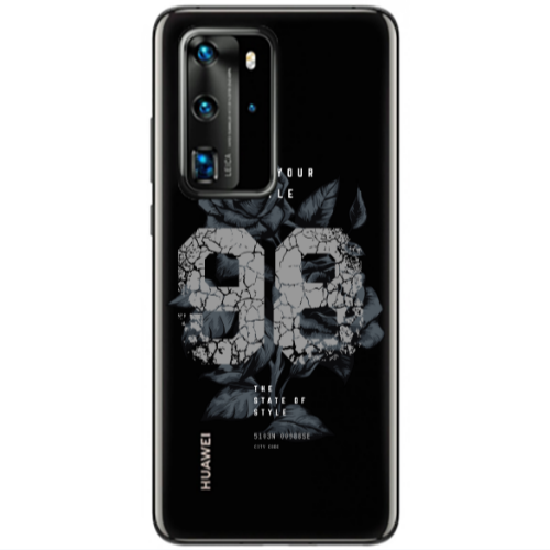 Huawei P40 Pro Flower 98 Transparent Silicone TPU Θήκη