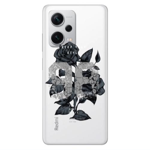 Xiaomi Redmi Note 12 5G Flower 98 Transparent Silicone TPU Θήκη