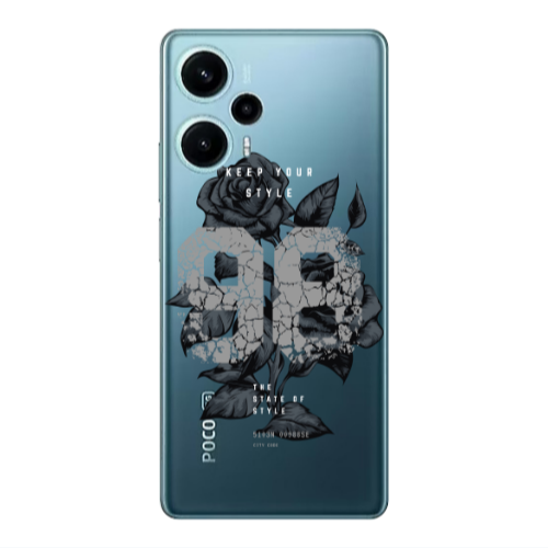 Xiaomi Poco F5 Flower 98 Transparent Silicone TPU Θήκη