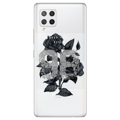 Samsung A42 5G Flower 98 Transparent Silicone TPU Θήκη