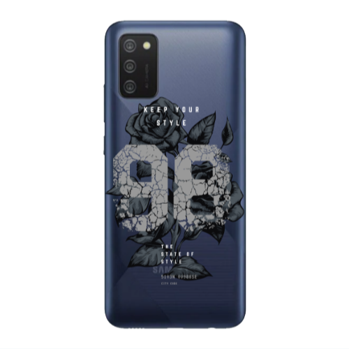 Samsung A02s Flower 98 Transparent Silicone TPU Θήκη