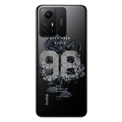 Xiaomi Redmi Note 12s Flower 98 Transparent Silicone TPU Θήκη