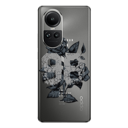 Oppo Reno10 5G Flower 98 Transparent Silicone TPU Θήκη