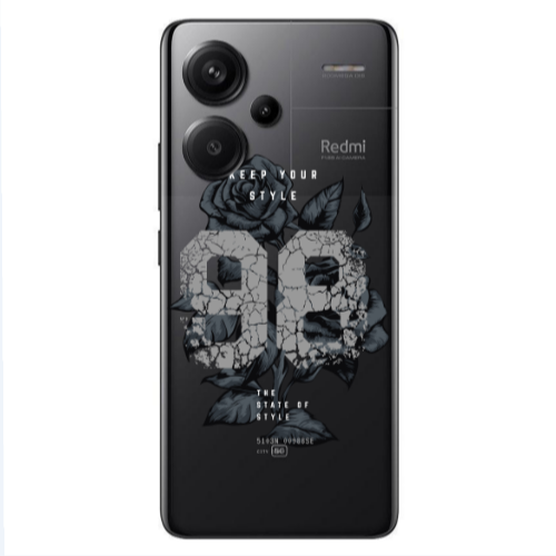Xiaomi Redmi Note 13 Pro+ 5G  Flower 98 Transparent Silicone TPU Θήκη
