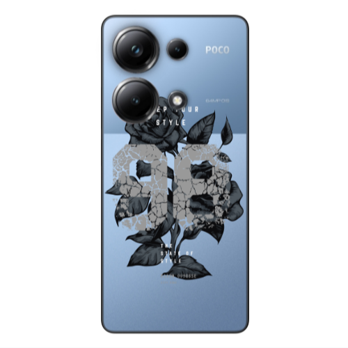 Xiaomi Poco M6 Pro 4G Flower 98 Transparent Silicone TPU Θήκη
