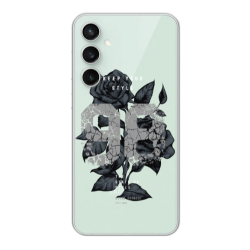 Samsung S24 Flower 98 Transparent Silicone TPU Θήκη