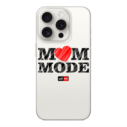 Apple Iphone 16 Pro Mom mode on Transparent Silicone TPU Θήκη