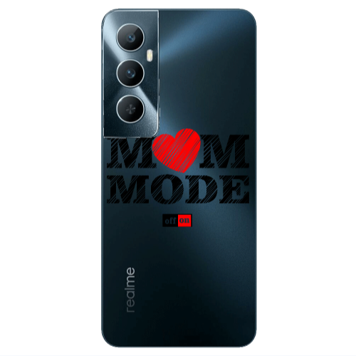 Realme C65 Mom mode on Transparent Silicone TPU Θήκη
