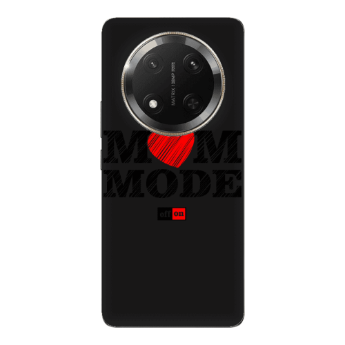Honor Magic 7 Lite Mom mode on Black Colored Silicone TPU Θήκη