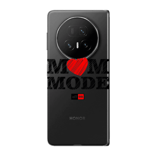 Honor Magic V5 Mom mode on Transparent Silicone TPU Θήκη